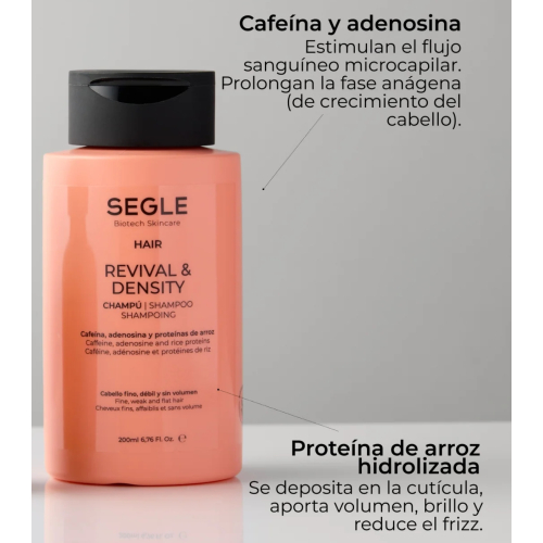 SEGLE - Champô anticaída Revival & Density