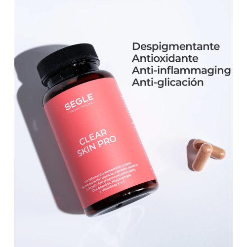 SEGLE - Suplemento alimentar Clear Skin Pro - 60 cápsulas