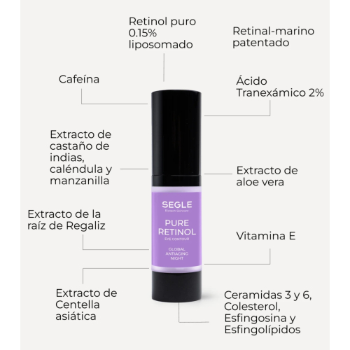 SEGLE - Contorno dos olhos Pure Retinol - Todos os tipos de pele