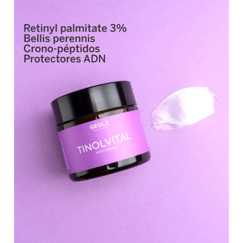 SEGLE - Creme facial noturno antienvelhecimento Tinolvital - Pele normal a seca
