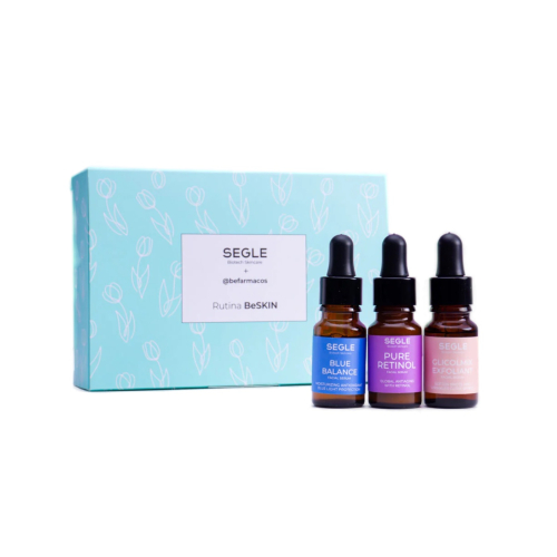 SEGLE - Pacote de rotina antienvelhecimento e reafirmante BeSKIN da @befarmacos - Todos os tipos de pele exceto sensíveis