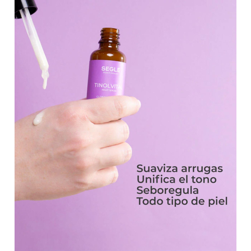 SEGLE - Sérum facial noturno antienvelhecimento Tinolvital - Pele sensível