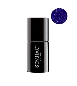 Semilac - Esmalte semipermanente - 087: Glitter Indigo