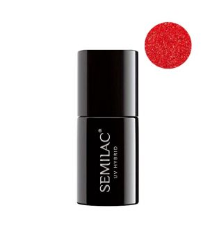 Semilac - Esmalte semipermanente - 346: Chic Red Glitter