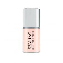 Semilac - *Tom de Pele* - Esmalte Híbrido Semi-Permanente One Step - S258: Naked Glitter Peach
