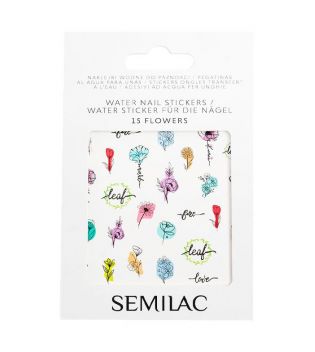Semilac - Adesivos para unhas à base de água - 15: Flowers