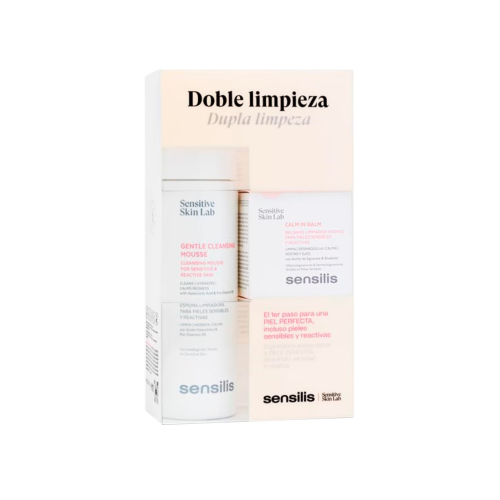 Sensilis - Kit de limpeza dupla Gentle Cleansing Mousse + Calm In Balm