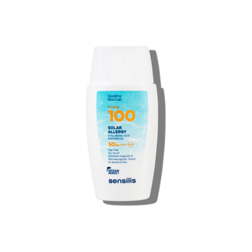 Sensilis - Protetor solar facial fluido Fluid 100 Solar Allergy SPF50+
