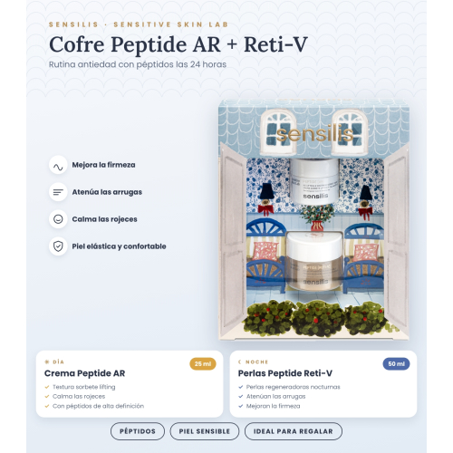 Sensilis - *Xmass* - Conjunto de creme Peptide AR + pérolas Peptide Reti-V