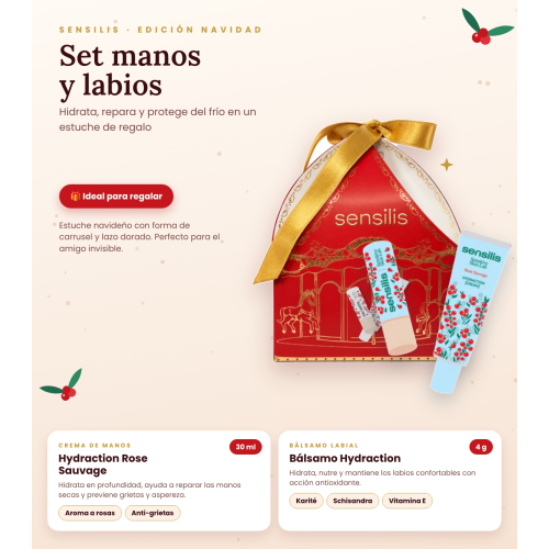Sensilis - *Xmass* - Conjunto de creme de mãos e bálsamo labial
