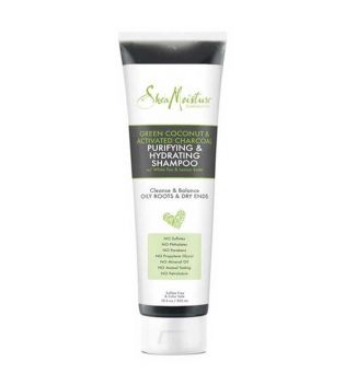 Shea Moisture - Shampoo Purificante e Hidratante - Coco Verde e Carvão Ativo