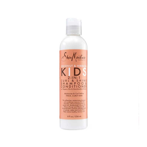 Shea Moisture - *Kids* -  Shampoo e condicionador 2 em 1 Curl & Shine - Coco e Hibiscus