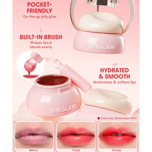 SHEGLAM - Bálsamo Labial Hydra Jelly Pocket - Dragonfruit Dew