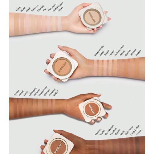 SHEGLAM - Base em Pó de Alta Cobertura Skin-Focus - Fair