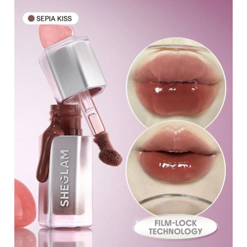SHEGLAM - Brilho labial Glass Lock Air - Sepia Kiss