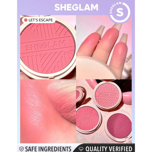 SHEGLAM - Blush em Pó Divine Flush Matte - Lets Escape