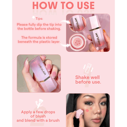 SHEGLAM - Blush Líquido Color Bloom - Swipe Right