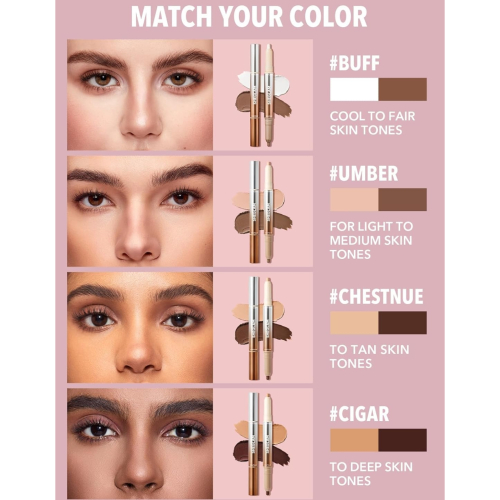 SHEGLAM - Lápis para contorno e iluminação do nariz Fine Line - Umber