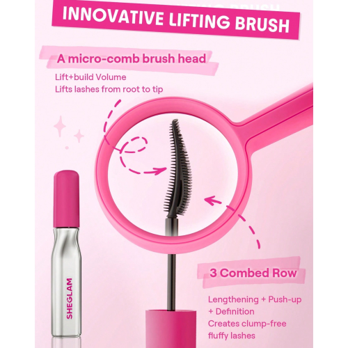 SHEGLAM - Máscara Lashlighter Up & Out - Black
