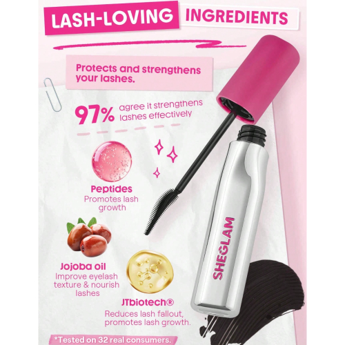 SHEGLAM - Máscara Lashlighter Up & Out - Black