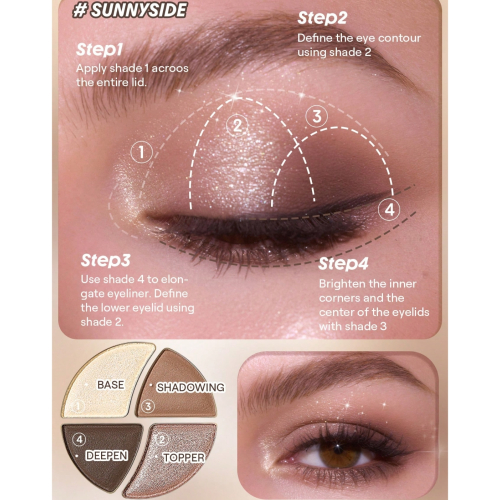 SHEGLAM - Mini paleta de sombras Daydreamer - Cloudy Sundae