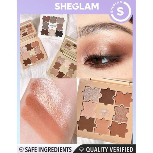 SHEGLAM - Jazy Jigsaw Paleta de sombras - Hued in Nude