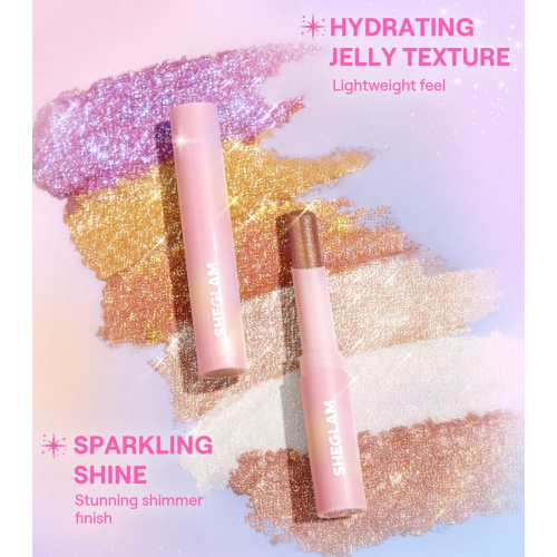 SHEGLAM - Sombra para olhos Crystal Jelly Glaze Stick - Starlit Silver