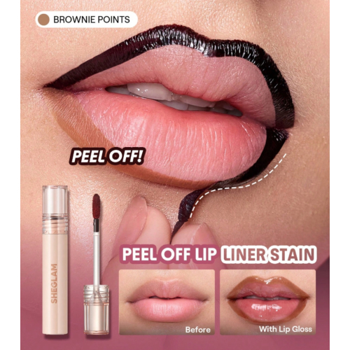 SHEGLAM - Tinte labial Peel-off Fall In Line - Brownie Points