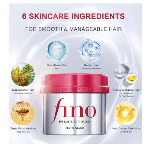 Shiseido - Máscara capilar reparadora Fino Premium Touch