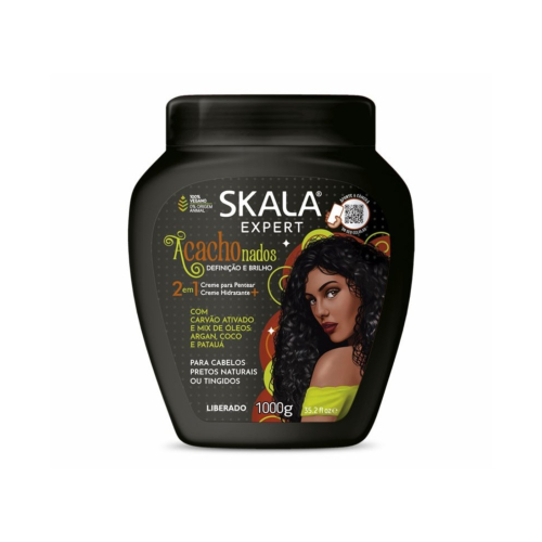 Skala - Creme Condicionador Acachonados 1kg - Cabelos pretos crespos e cacheados