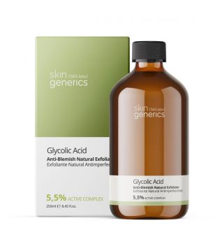 Genéricos para a pele - Esfoliante natural anti-manchas com ácido glicólico