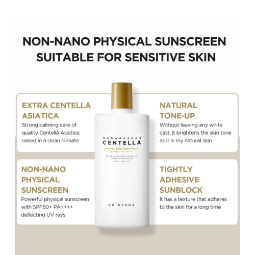 SKIN1004 - Protetor solar com Centella Asiatica de Madagascar SPF50+ PA++++ Air-Fit