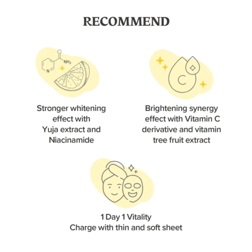 Skinfood - Máscara Facial Diária Yuja C Vita - 30 unidades