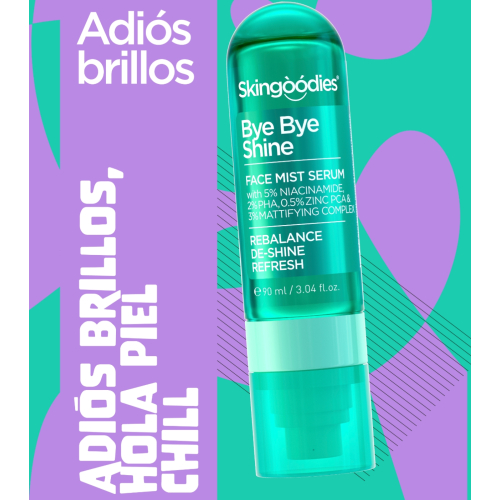 Skingoodies - Sérum Facial em Spray oil-control - Bye Bye Shine