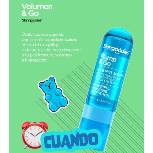 Skingoodies - Sérum Facial Hidratante em Spray - Plum & Go