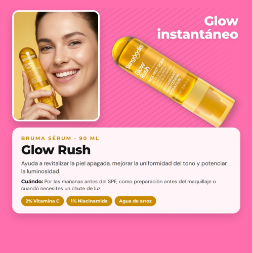 Skingoodies - Set Completo de 5 Sérums Faciais em Bruma 90 ml Cada Um Proteção Hidratação Luminosidade Controle de Brilhos e Firmeza Vegano e Cruelty Free