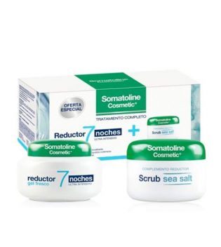 Somatoline Cosmetic - 7 noites Gel fresco redutor tratamento completo + Esfoliação com sal marinho