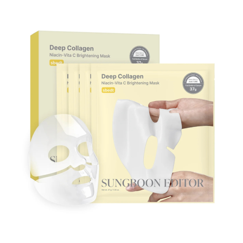 Sungboon Editor - Pack de 4 máscaras faciais - Deep Collagen Niacin Vita C