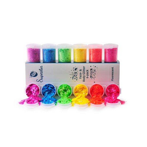 Superstar - Glitter para rosto e corpo Chunky Mix - Fluorescent