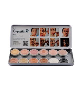 Superstar - Paleta de 12 Aquacolores básicas para rosto e corpo Skin Tone
