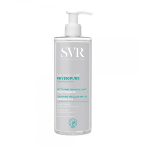 SVR - *Physiopure* - Água micelar desmaquilhante Pureza e suavidade 400ml - Pele sensível