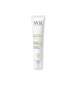 SVR - *Sebiaclear* - Creme solar facial matificante e antimanchas SPF50+ - Pele sensível, mista a oleosa, com tendência acneica