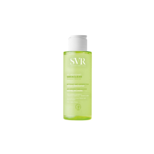 SVR - *Sebiaclear* - Sabonete facial e corporal espumante purificante e esfoliante 100ml - Para peles sensíveis, mistas a oleosas
