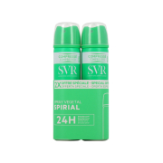 SVR - *Spirial* - Pacote de 2 desodorantes vegetais em spray anti-umidade 24 horas