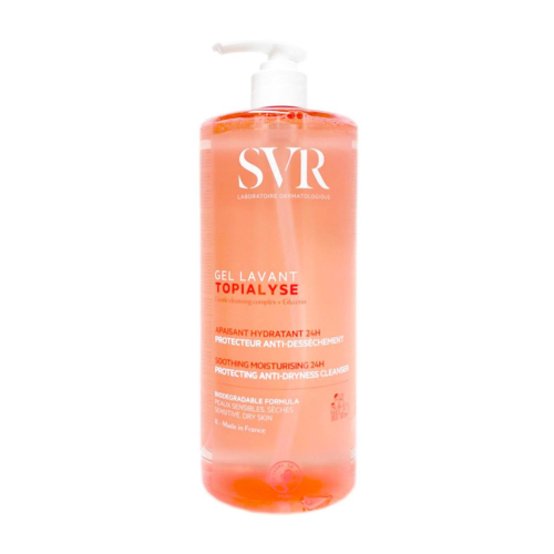 SVR - *Topialyse* - Gel de limpeza protetor anti-ressecamento hidratante para rosto, corpo e cabelo - Pele seca e sensível