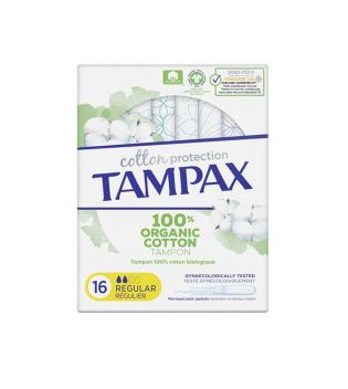 Tampax - Tampões regulares Cotton Protection - 16 unidades