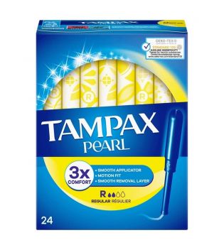 Tampax - tampões regulares Pearl - 24 unidades
