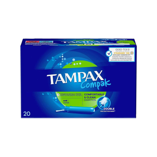 Tampax - Tampões Super Compak - 20 unidades