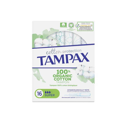 Tampax - Super tampões Cotton Protection - 16 unidades