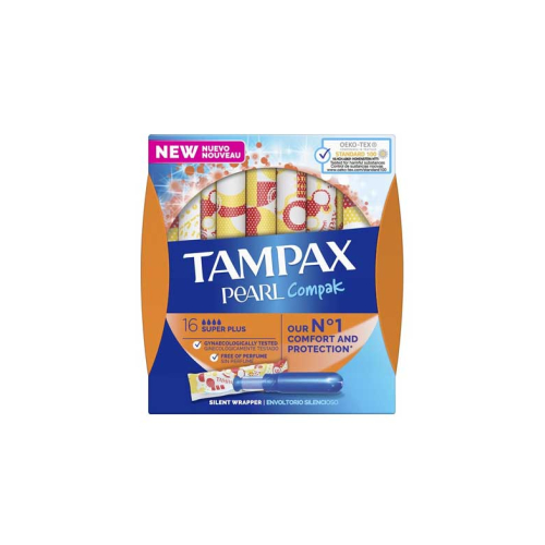 Tampax - tampões super plus Pearl Compak - 16 unidades